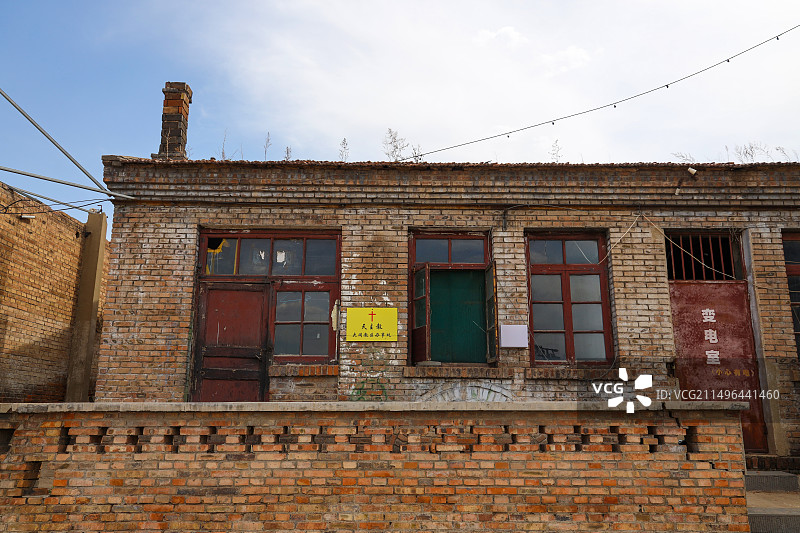 山西省大同市，大同古城内的天主堂（圣母圣心堂）图片素材