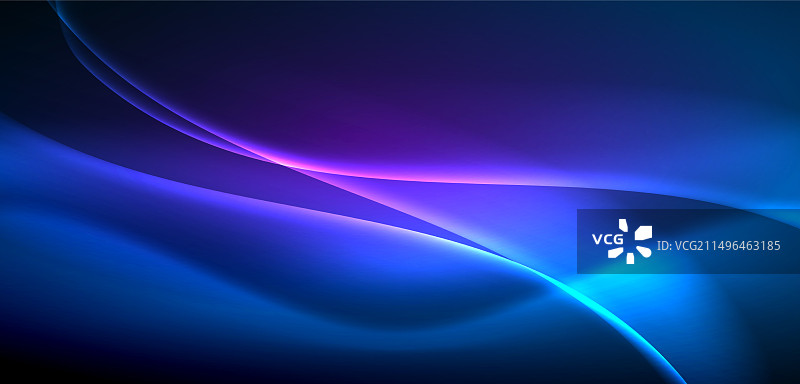 飘渺的霓虹灯下的动态波浪图片素材