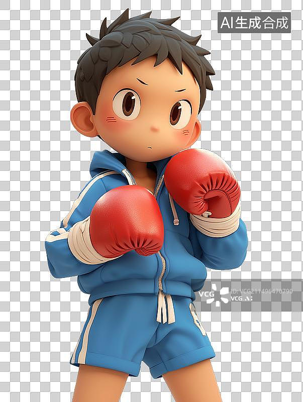 【AI数字艺术】拳击手图片素材