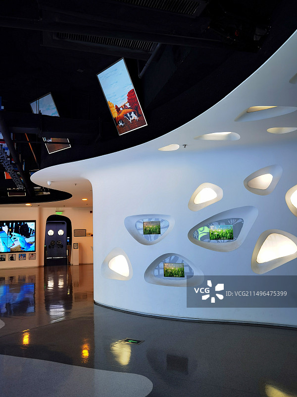 蒙牛工业旅游园区景观系列之光影展厅图片素材