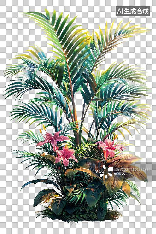 【AI数字艺术】凤尾竹绿色植物图片素材