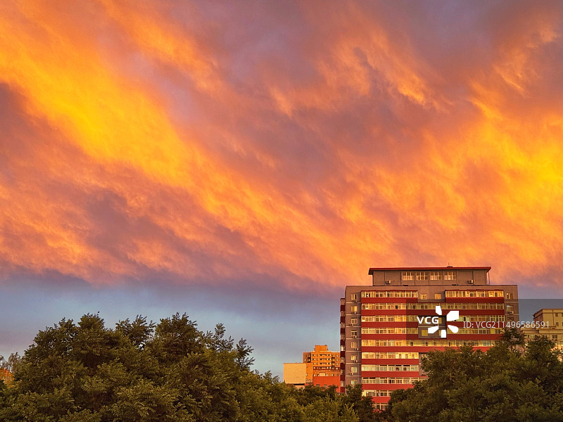 晚霞·火烧云图片素材