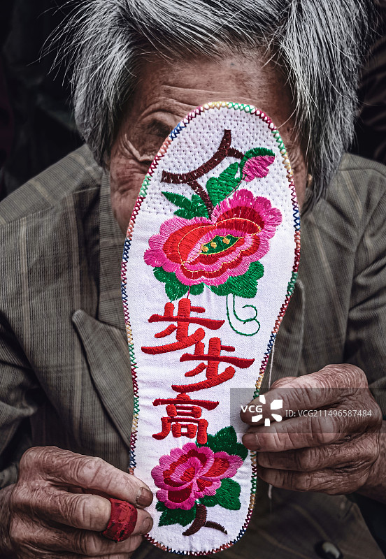 我绣的鞋垫图片素材