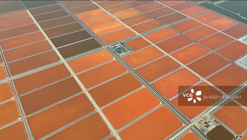 天津：多彩盐田美如画图片素材