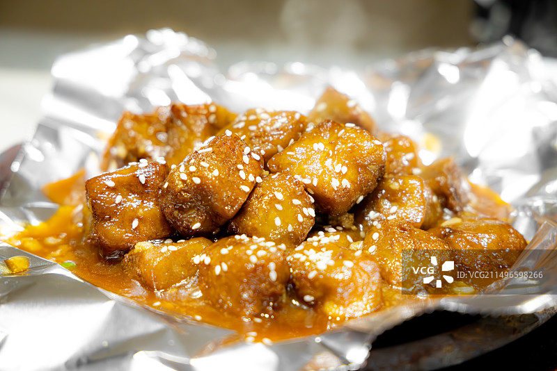 中国传统美食、红烧芋头、铁板香芋、芋头图片素材