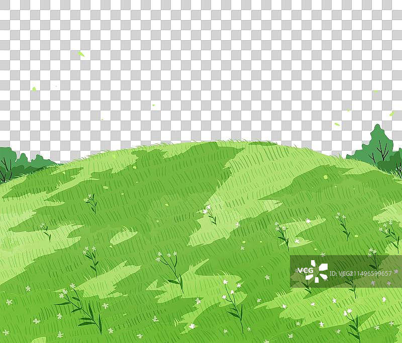 有树荫的草地图片素材