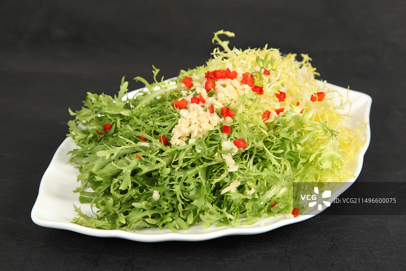 中餐美食-凉拌苦菊菜图片素材