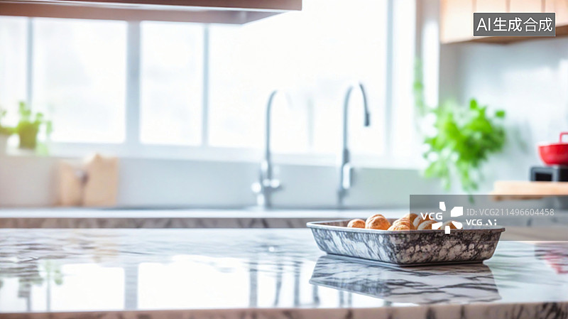 【AI数字艺术】厨房里的美味下午茶图片素材