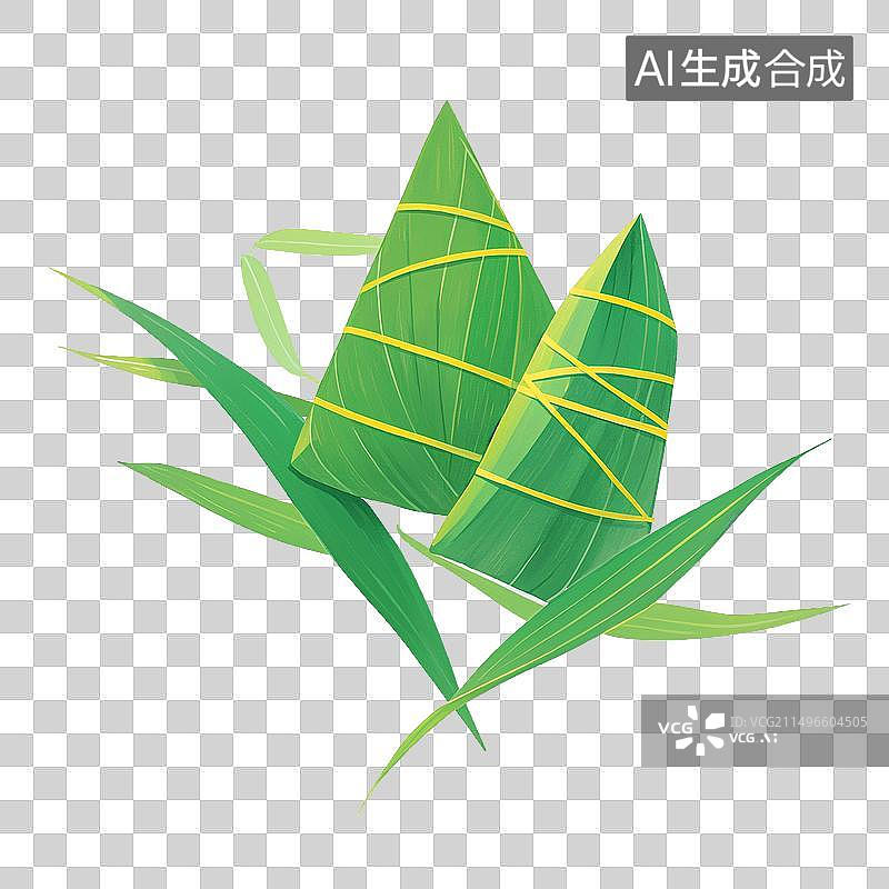 【AI数字艺术】端午节，粽子，粽叶图片素材