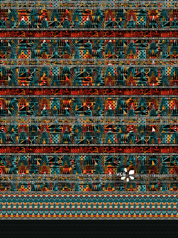 纺织品库尔蒂数码印花设计图片素材