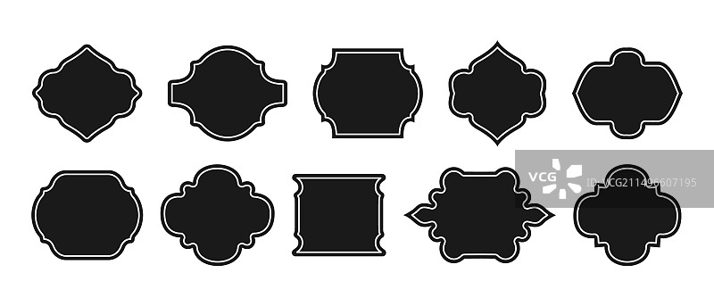 复古风格边框文本框图片素材