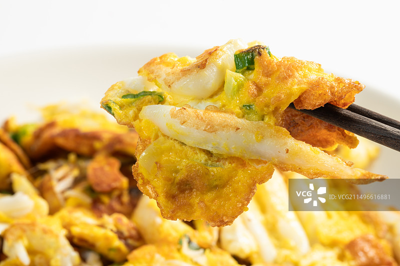 江苏菜银鱼炒蛋图片素材