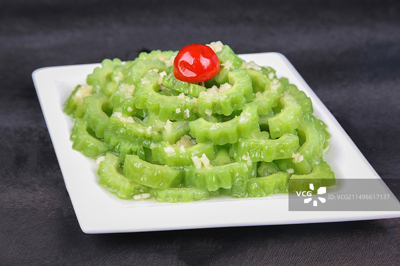 中餐美食-生拌苦瓜图片素材