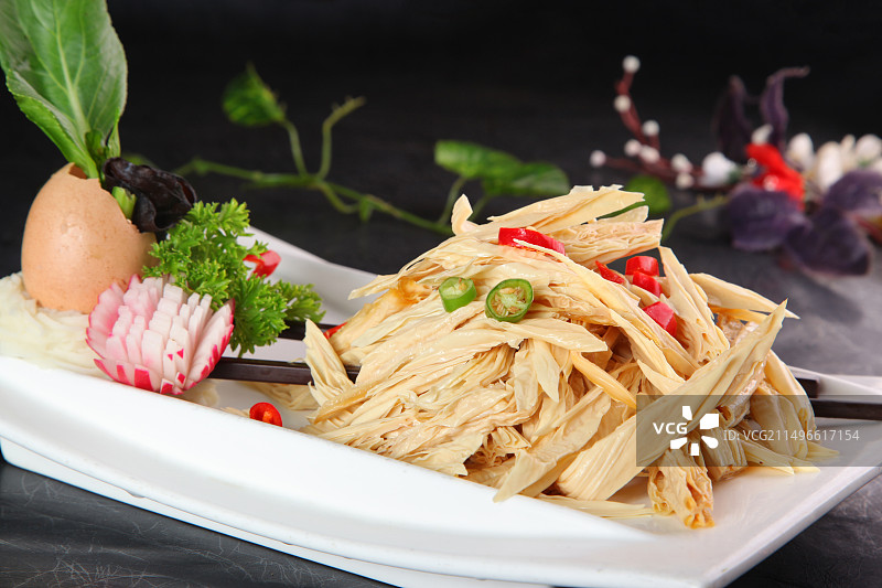 中餐美食-凉拌腐竹图片素材