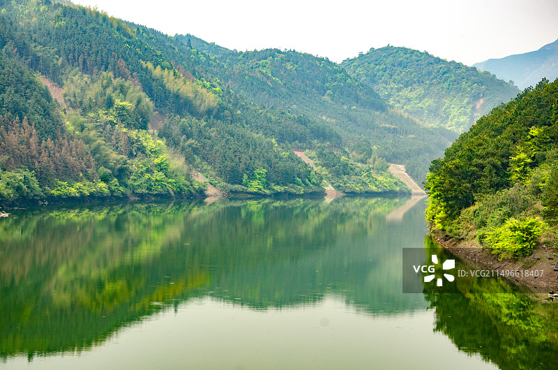 广西桂林灌阳县水车水库都庞岭大峡谷图片素材