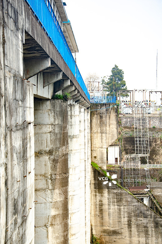 广西桂林灌阳县水车水库大坝图片素材