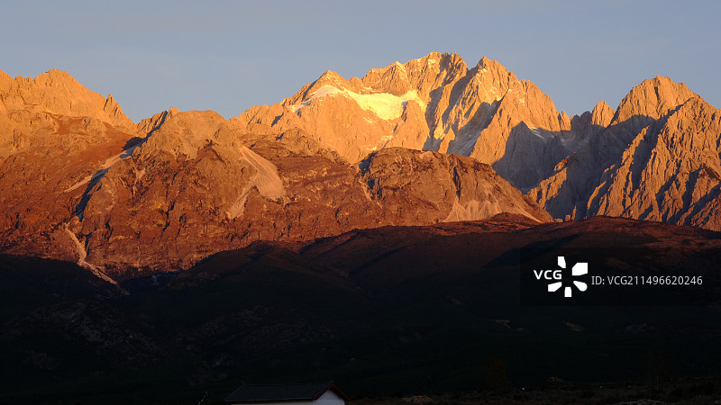 冬日的玉龙雪山图片素材