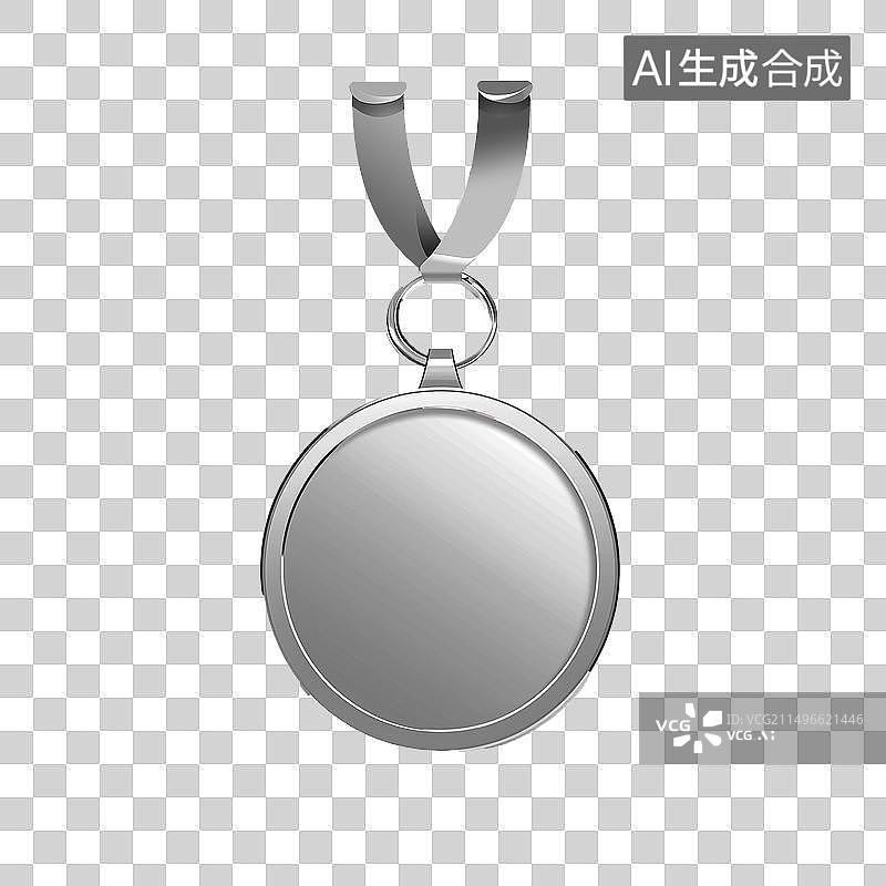 【AI数字艺术】3D卡通风格银牌元素图片素材
