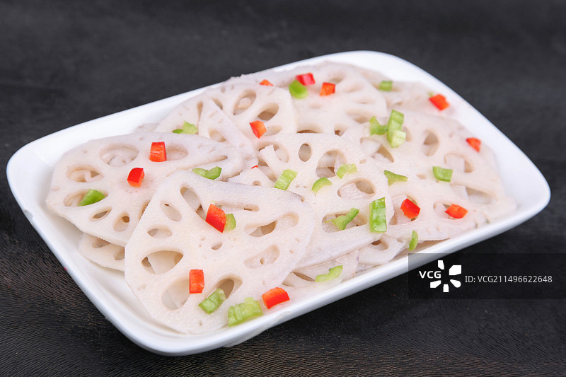 中餐美食-凉拌藕片图片素材