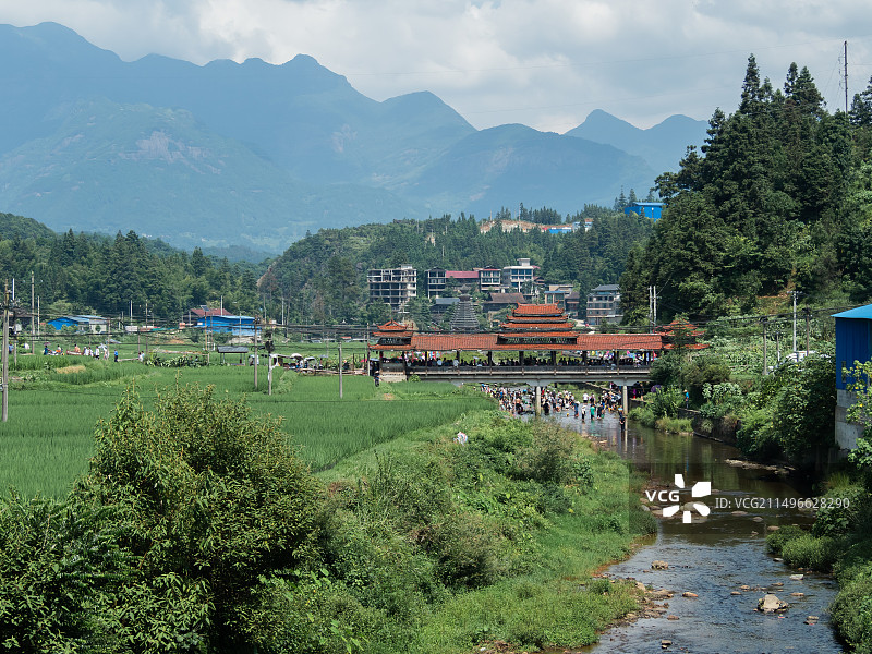 广西柳州融水苗族自治县安太乡寨怀村乡村风景图片素材