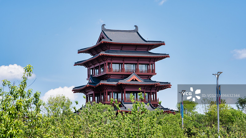 2024成都世界园艺博览会锦云楼建筑图片素材