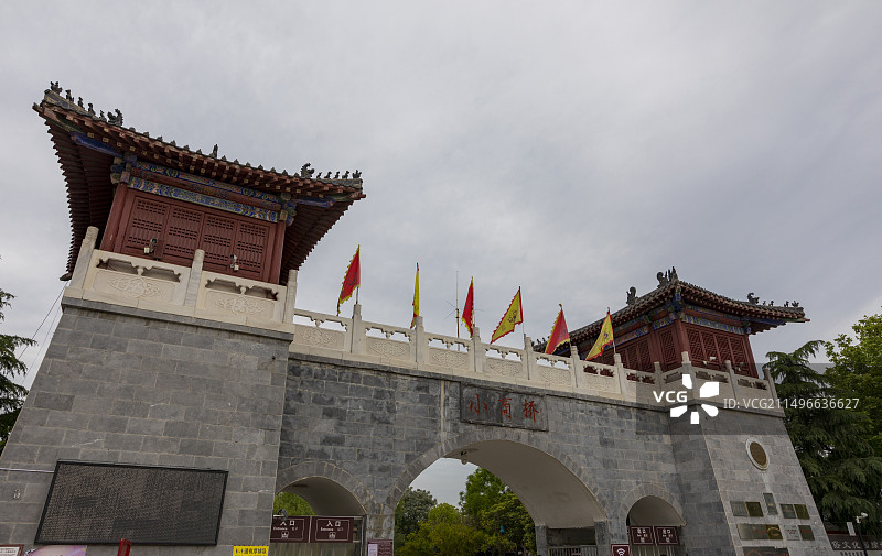 漯河临颍县小商桥景区大门图片素材