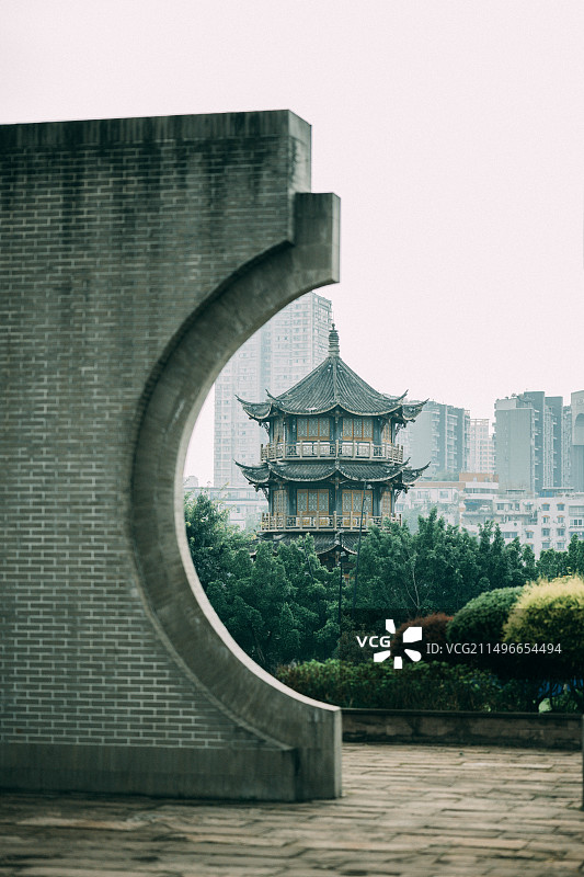 乐山嘉定坊公园图片素材