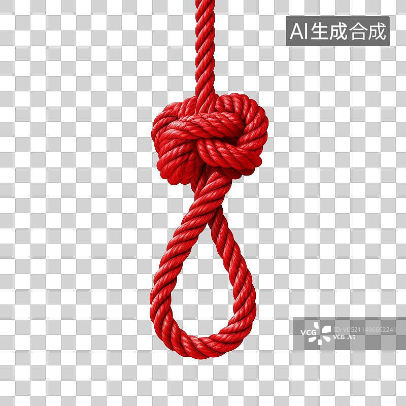 【AI数字艺术】一条打了结的绳子素材图片素材