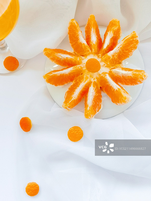 花瓣沃柑图片素材