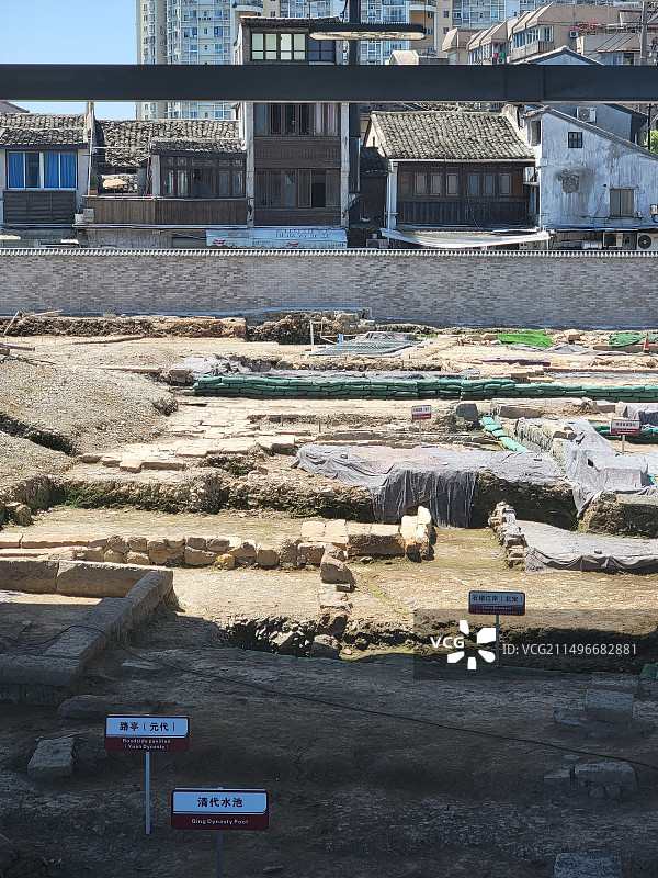 温州朔门古港码头遗址图片素材