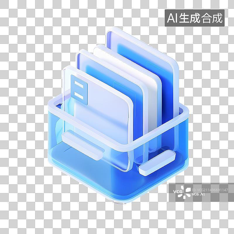【AI数字艺术】3d文件夹图标图片素材