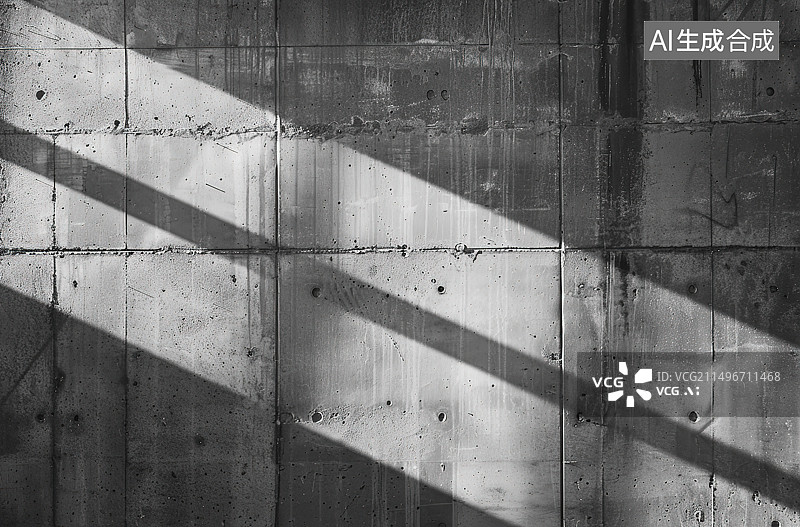 【AI数字艺术】混凝土墙全框架拍摄图片素材