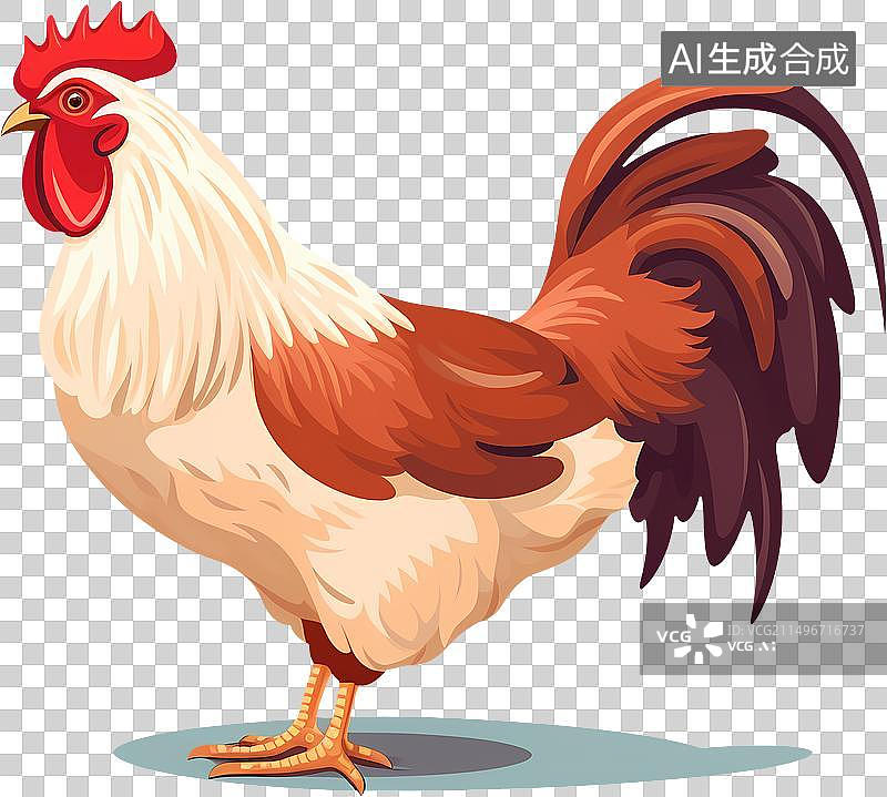 【AI数字艺术】雄壮的大公鸡图片素材