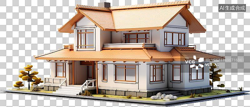 【AI数字艺术】现代房屋建筑图片素材