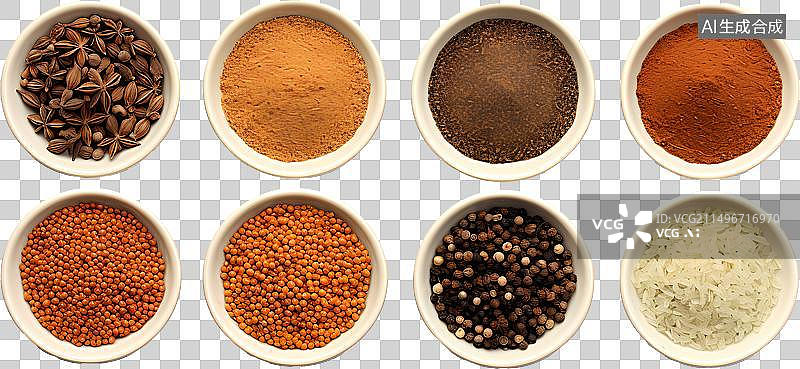 【AI数字艺术】各种香料元素图片素材