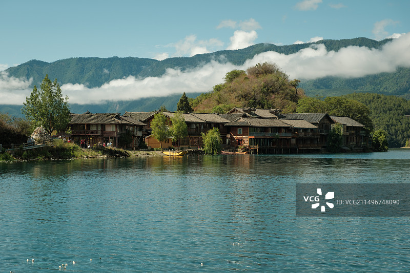 泸沽湖风光——里格半岛图片素材