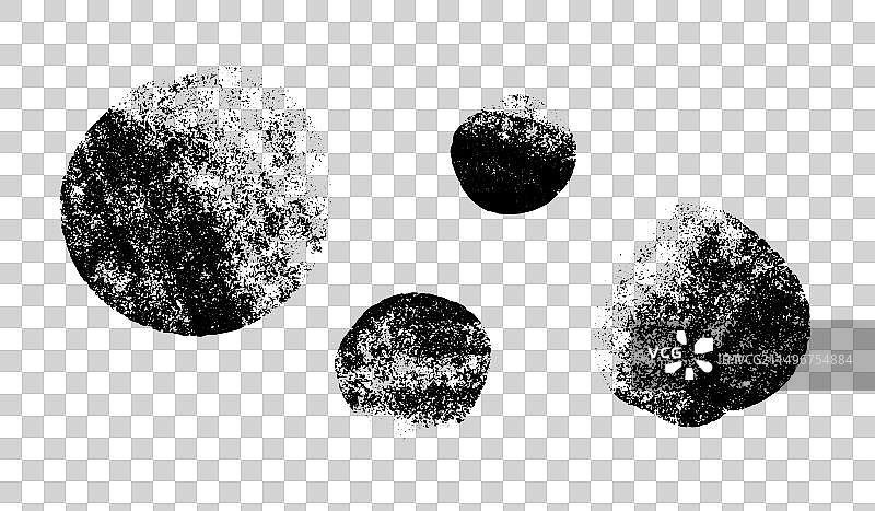 圆形斑点纹理颗粒刷子纹理图片素材