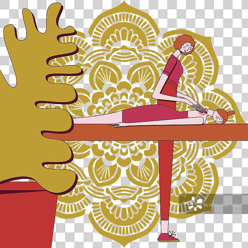 扳机点按摩疗法概念图片素材