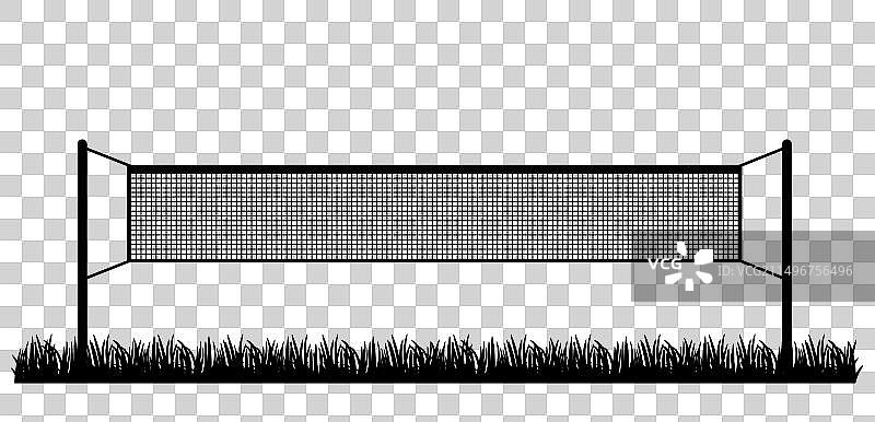 室内空羽毛球网图片素材