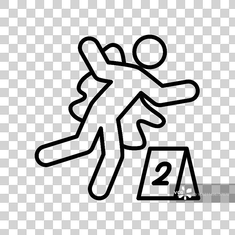 犯罪现场图标 - 法律与正义图片素材