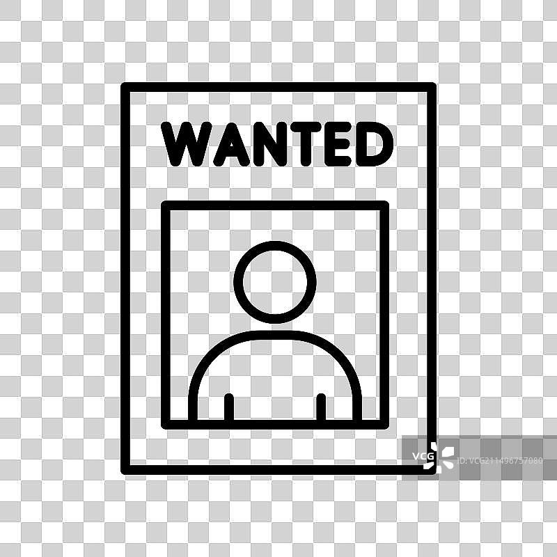 犯罪逃犯图标-法律与公正图片素材