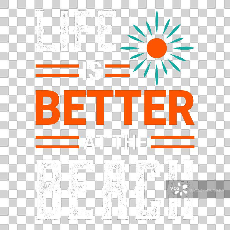 海滩主题T恤设计-16图片素材