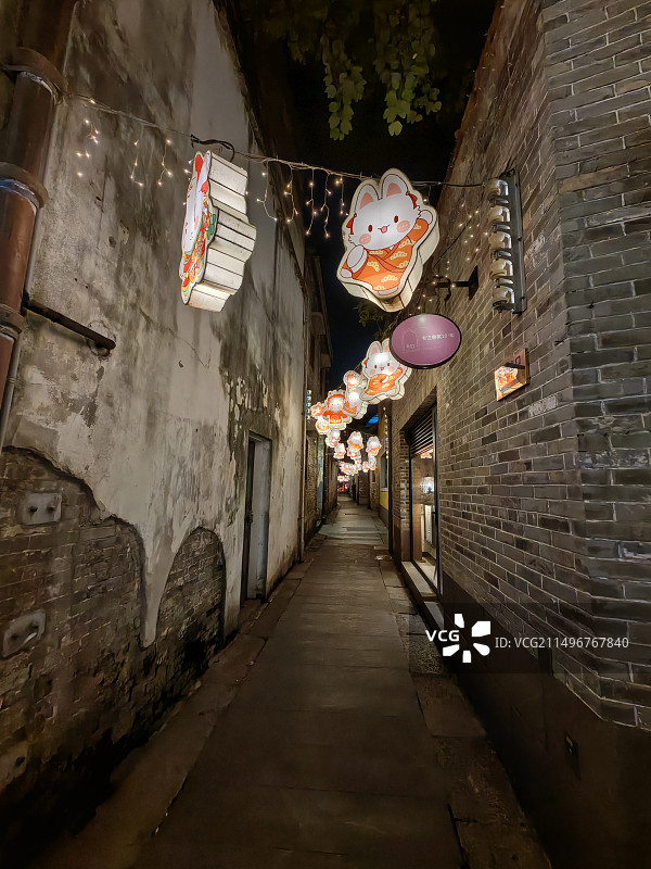 佛山岭南天地街巷图片素材