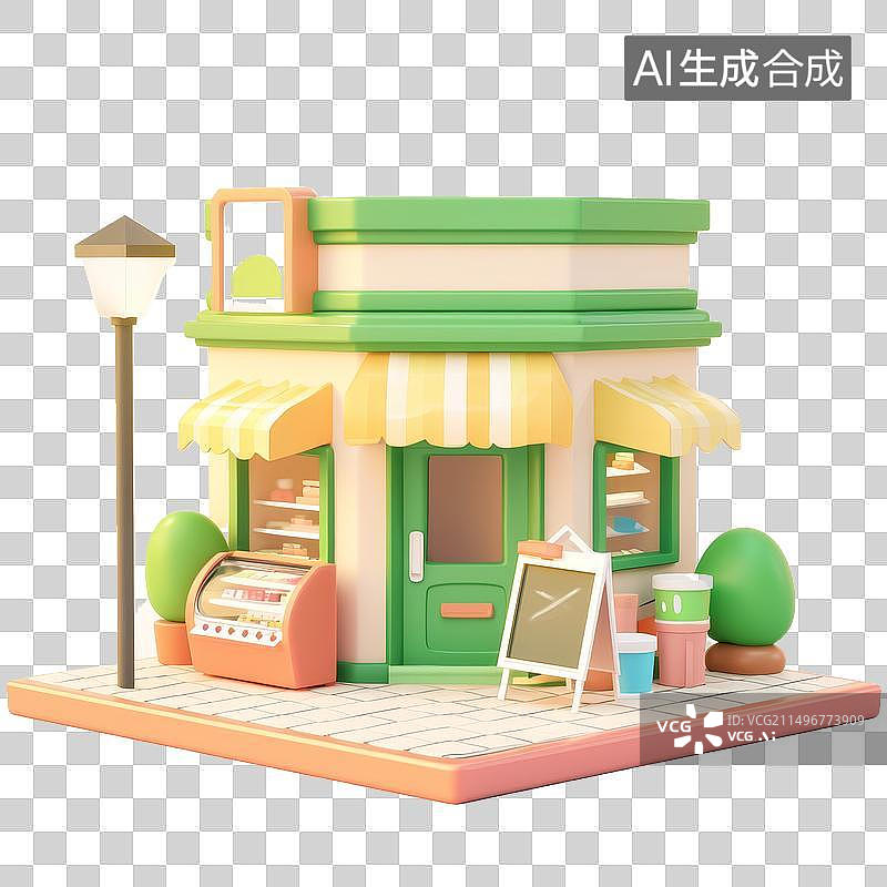 【AI数字艺术】便利店免扣元素图片素材