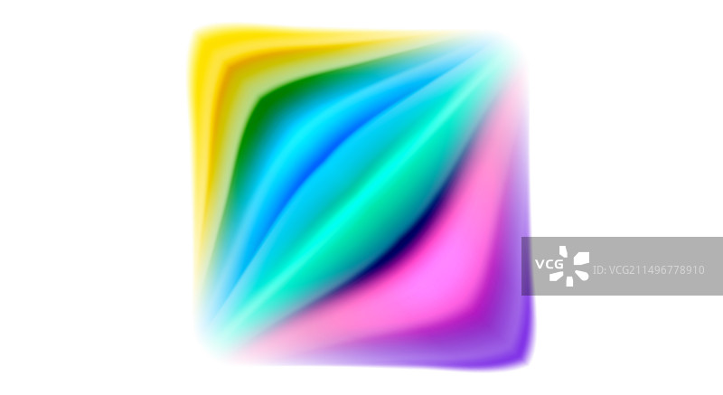 彩虹色电蓝色矩形图片素材