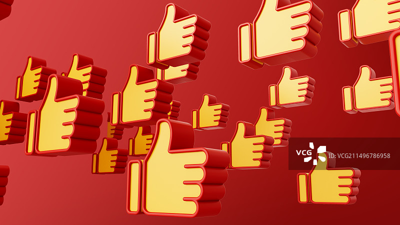 多个点赞手势图片素材
