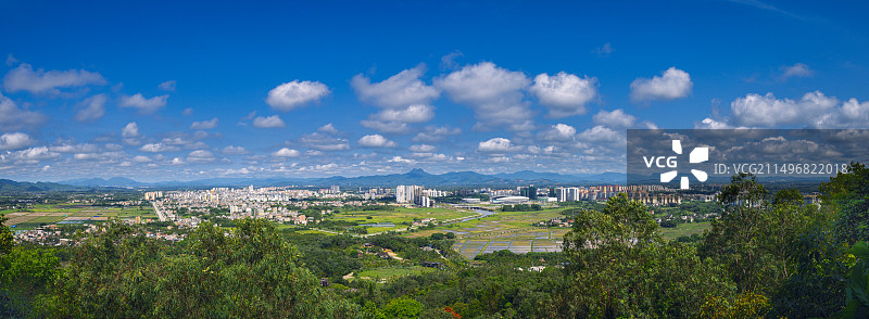 《海南万宁市全景接片》图片素材