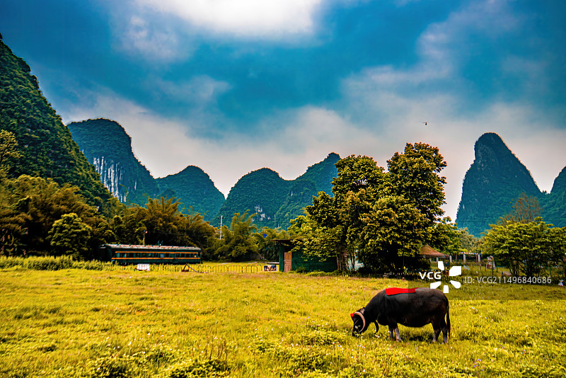 桂林阳朔好山好水好风光图片素材