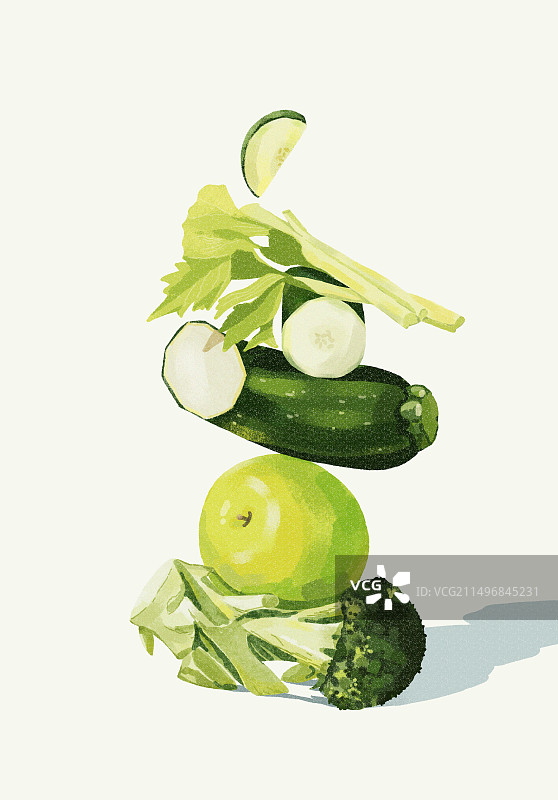 插画有机蔬菜图片素材