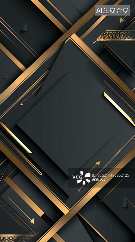 【AI数字艺术】金色和黑色质感背景图片素材